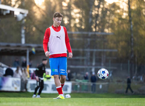 Helsingborgs Lino Wernberg Hyppänen i halvtid