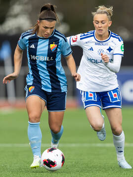 Djurgårdens Alexsandra Lobanova och IFK Norrköpings