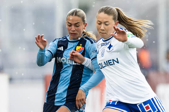 Djurgårdens Johanna Renmark och IFK Norrköpings Paula