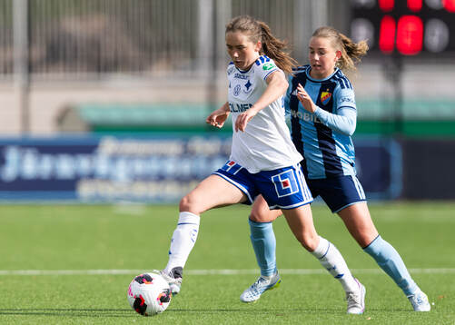 IFK Norrköpings Matilda Kristell och Djurgårdens Elsa