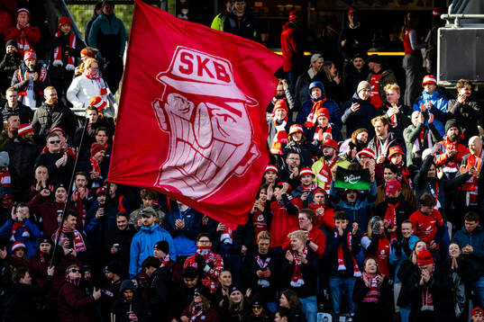 Spectators in the stands