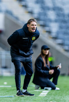 Coach William Strömberg of Hammarby