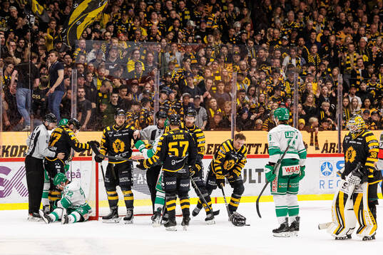 Skellefteås och Rögles spelare i diskussioner