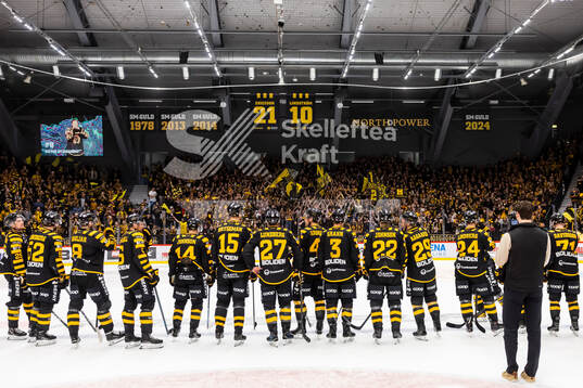 Skellefteås spelare tackar fansen