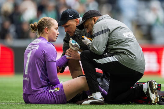 Goalkeeper Fanney Birkisdottir of Häcken