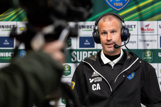 Falkenbergs tränare Christoffer Andersson