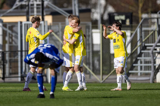 Falkenbergs spelare jublar