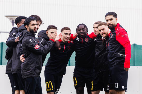 Nordic United FCs Mohammad Fazal, Lorent Mehmeti, Kalipha