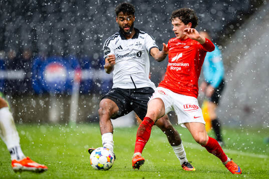 Emil Konradsen Ceide of Rosenborg and Denzel De Roeve of