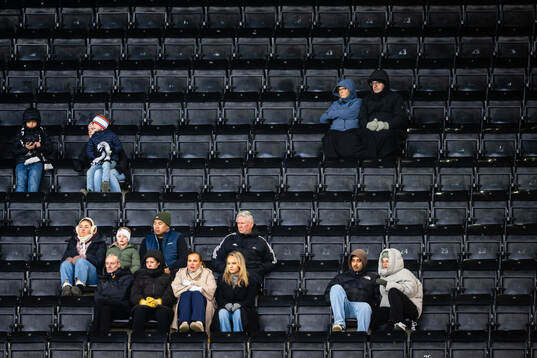 Spectators in the stands at Lerkendal Stadion
