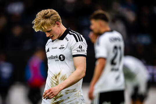 Tobias Dahl of Rosenborg looks dejected