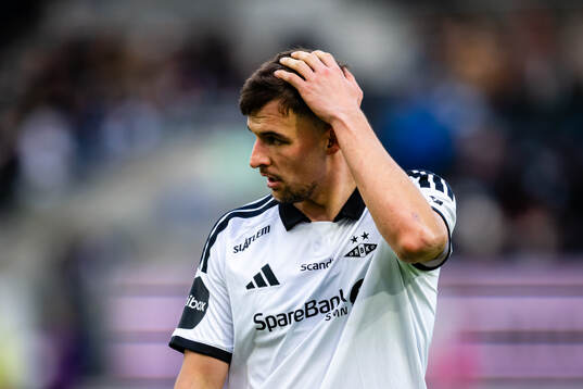 Tomas Nemcik of Rosenborg looks dejected