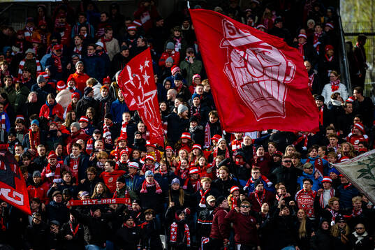 Spectators in the stands