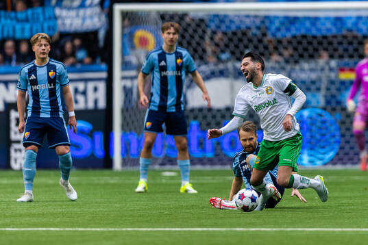 Hammarbys Nahir Besara och Djurgårdens Jacob Une