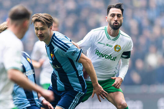 Djurgårdens Miro Tenho och Hammarbys Nahir Besara