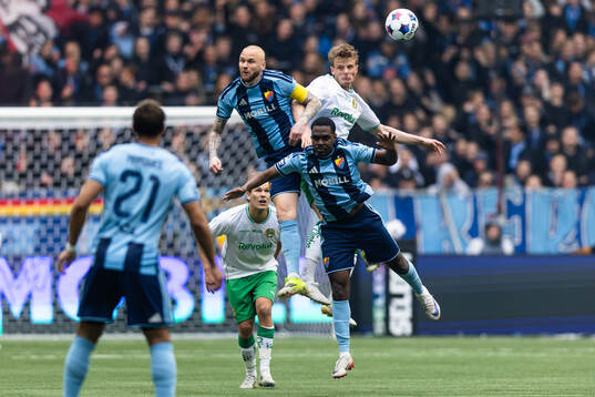 Djurgårdens Adam Ståhl, Hammarbys Frederik Winther och