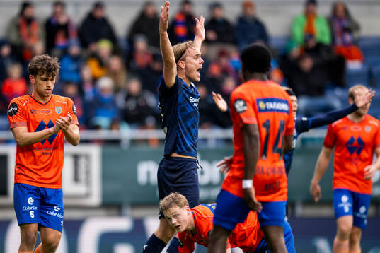 Leander Næss Alvheim of Kristiansund reacts