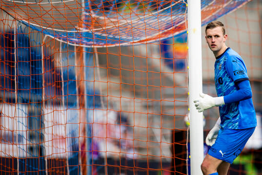 Goalkeeper Adrian Sæther of Kristiansund