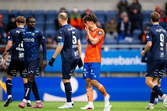 Aleksander Hammer Kjelsen of Aalesund looks dejected