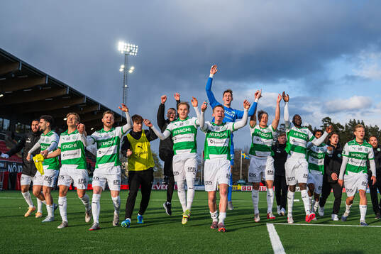 Västerås spelare jublar