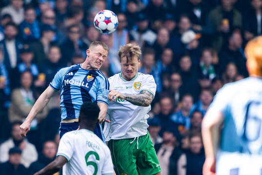 Djurgårdens Kristian Lien och Hammarbys Victor Eriksson
