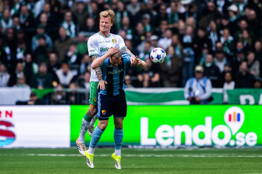 Hammarbys Victor Eriksson och Djurgårdens Kristian Lien