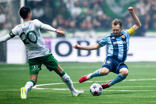 Hammarbys Nahir Besara och Djurgårdens Jacob Une