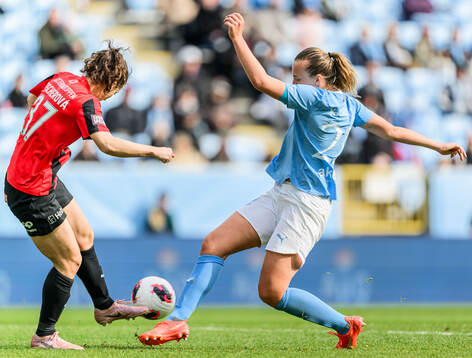 Brommapojkarnas Patricia Fischerova och Malmö FFs Sara