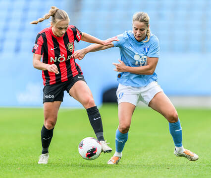 Brommapojkarnas Villemo Dahlqvist och Malmö FFs Courtney