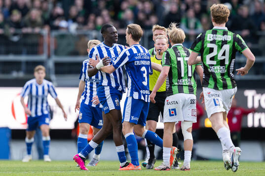 IFK Göteborgs Rockson Yeboah och August Erlingmark samt