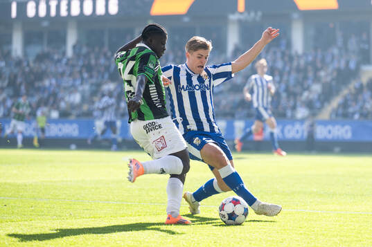 GAIS Blessing Asumang Dankwah och IFK Göteborgs Felix
