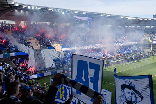 IFK Göteborgs supportrar med Tifo