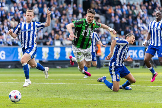 IFK Göteborgs Jonas Bager och David Kruse samt GAIS Samuel