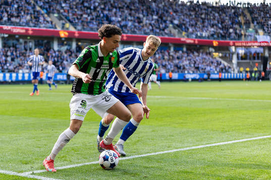IFK Göteborgs David Kruse och GAIS Mohamed Bawa