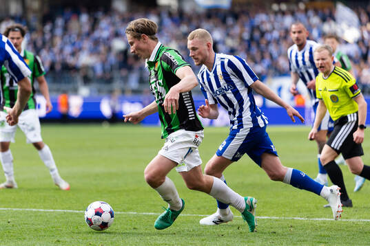 GAIS Robin Frej och IFK Göteborgs Adam Bergmark Wiberg