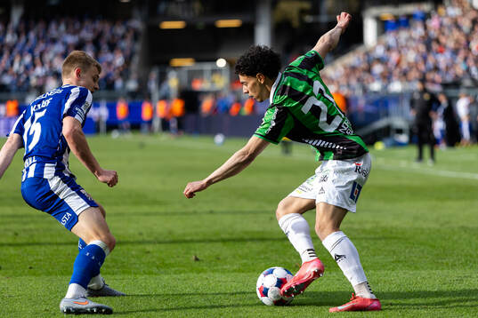 IFK Göteborgs David Kruse och GAIS Mohamed Bawa