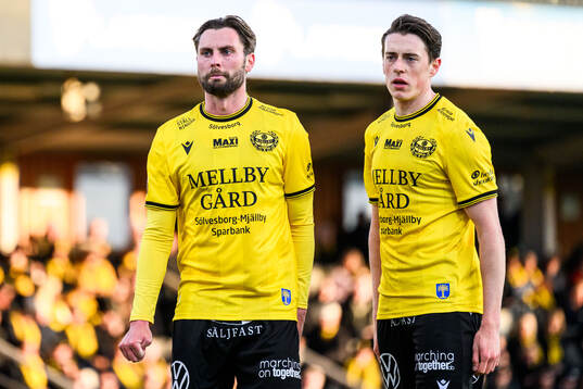 Mjällbys Axel Norén och Elliot Stroud