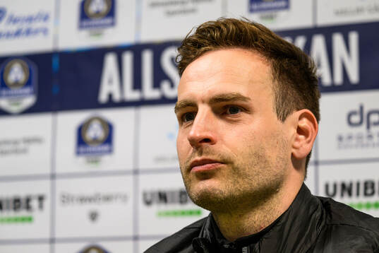 Mjällbys tränare Karl Marius Aksum