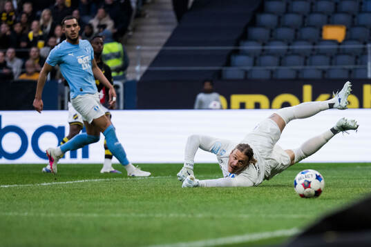 Malmö FFs målvakt Johan Dahlin