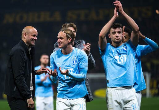 Malmö FFs huvudtränare Miguel Angel Ramirez och Erik
