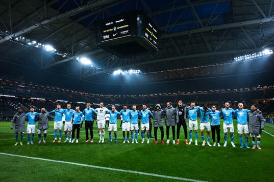 Malmö FFs spelare jublar