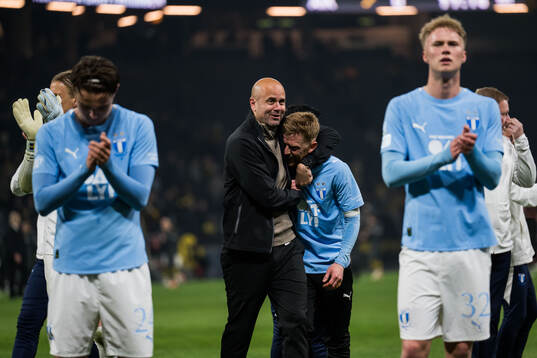 Malmö FFs huvudtränare Miguel Angel Ramirez och Anders