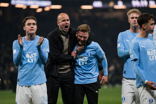 Malmö FFs huvudtränare Miguel Angel Ramirez och Anders