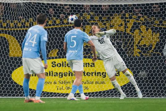 Malmö FFs målvakt Johan Dahlin