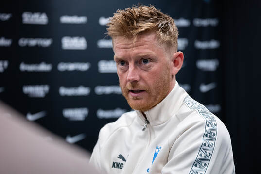 Malmö FFs Anders Christiansen i mixade zonen