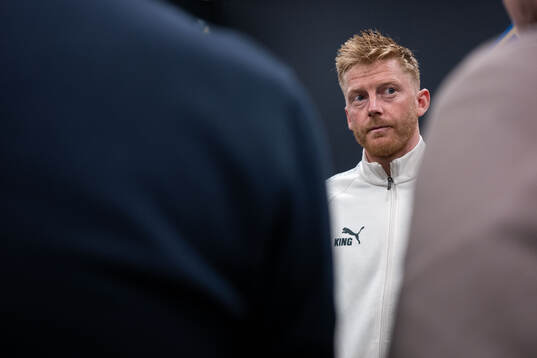 Malmö FFs Anders Christiansen i mixade zonen