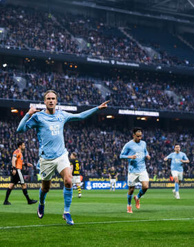 Malmö FFs Erik Botheim jublar