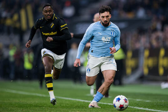 AIKs Abdihakin Ali och Malmö FFs Sead Haksabanovic