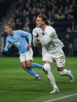 Malmö FFs målvakt Johan Dahlin