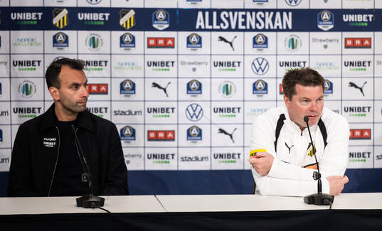 Sirius tränare Andreas Engelmark och Häckens tränare